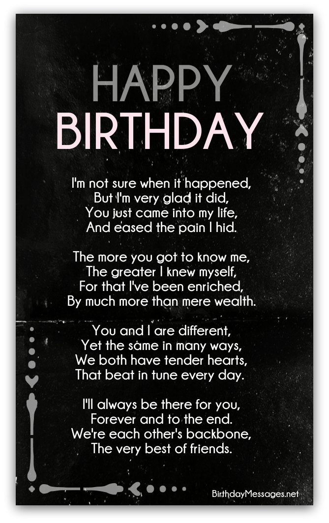 birthday poems for myself