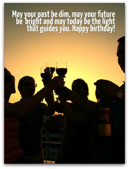 A toast for a birthday