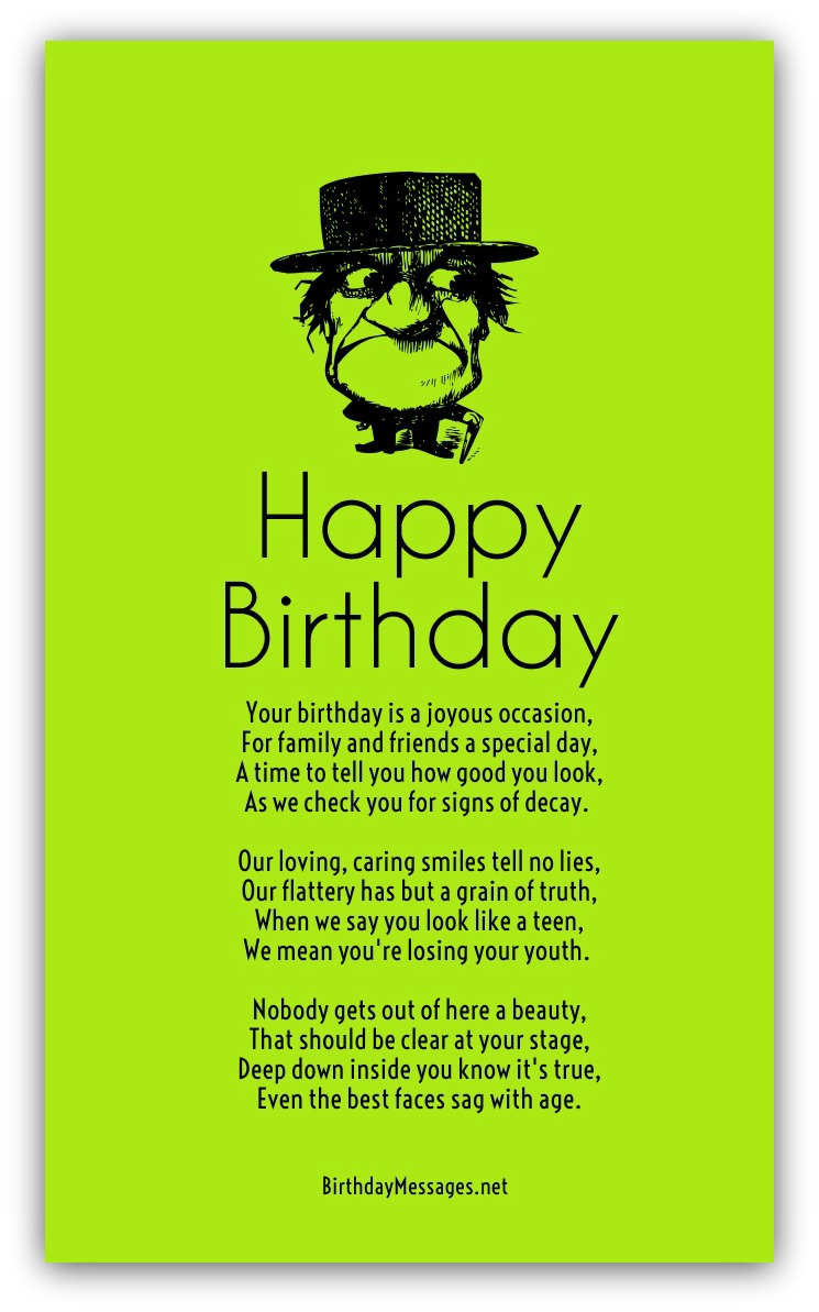 Funny Birthday Poems - Page 2