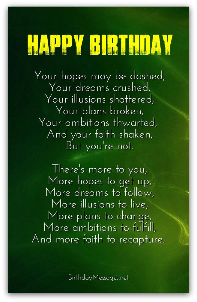 Inspirational Birthday Poems - Page 2 Inspirational Birthday Poems - Page 2