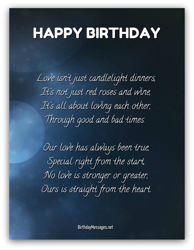 Romantic Birthday Poems Romantic Birthday Messages