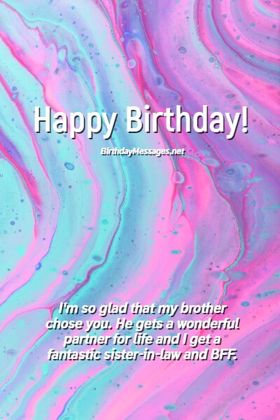 Sister-in-law Birthday Wishes - Birthday Messages for In-Laws Sister-in-law Birthday Wishes - Birthday Messages for In-Laws
