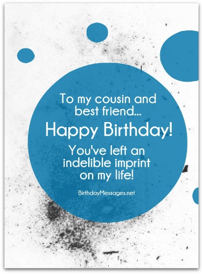 Cousin Birthday Wishes...
